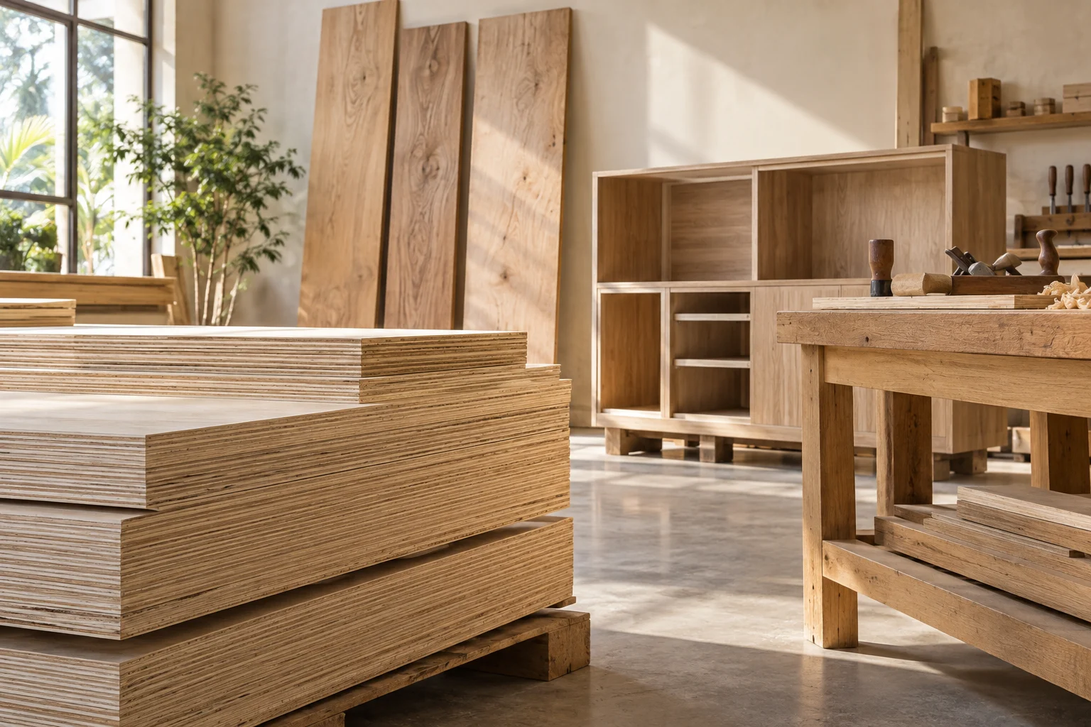 Plywood & solid wood products: Furniture & joinery
